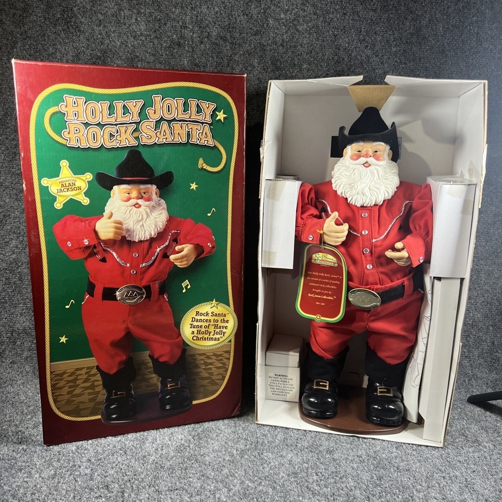 Holly Jolly Rock Santa Dancing Alan Jackson 1999 ~ Doesn't Work